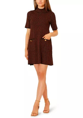 Women's Short Sleeve Sweater Knit Sheath Dress | Belk