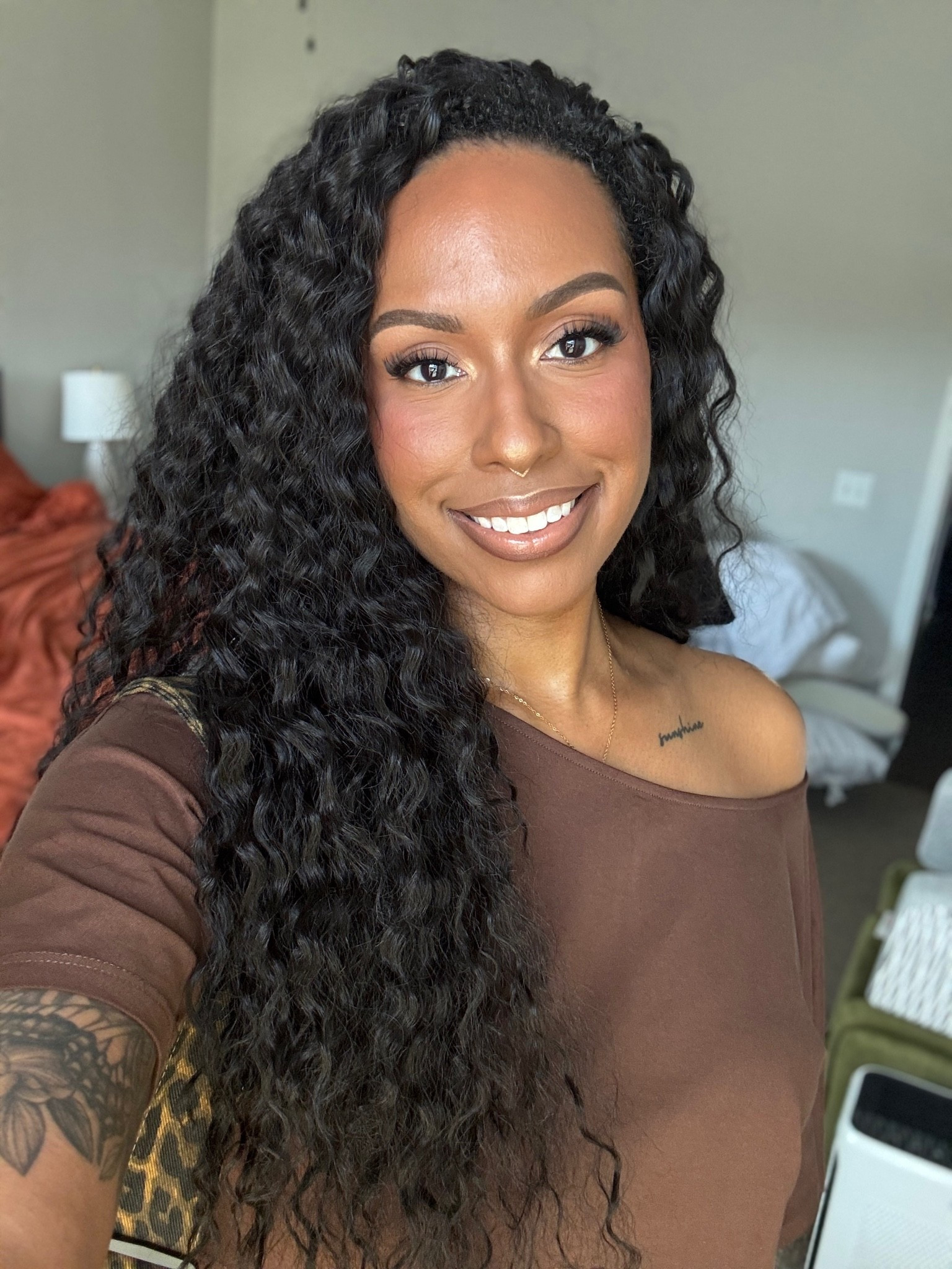 Wearing Outre Rosewell. Affordable Synthetic Half Wig

#LTKMidsize #LTKTall #LTKBeauty