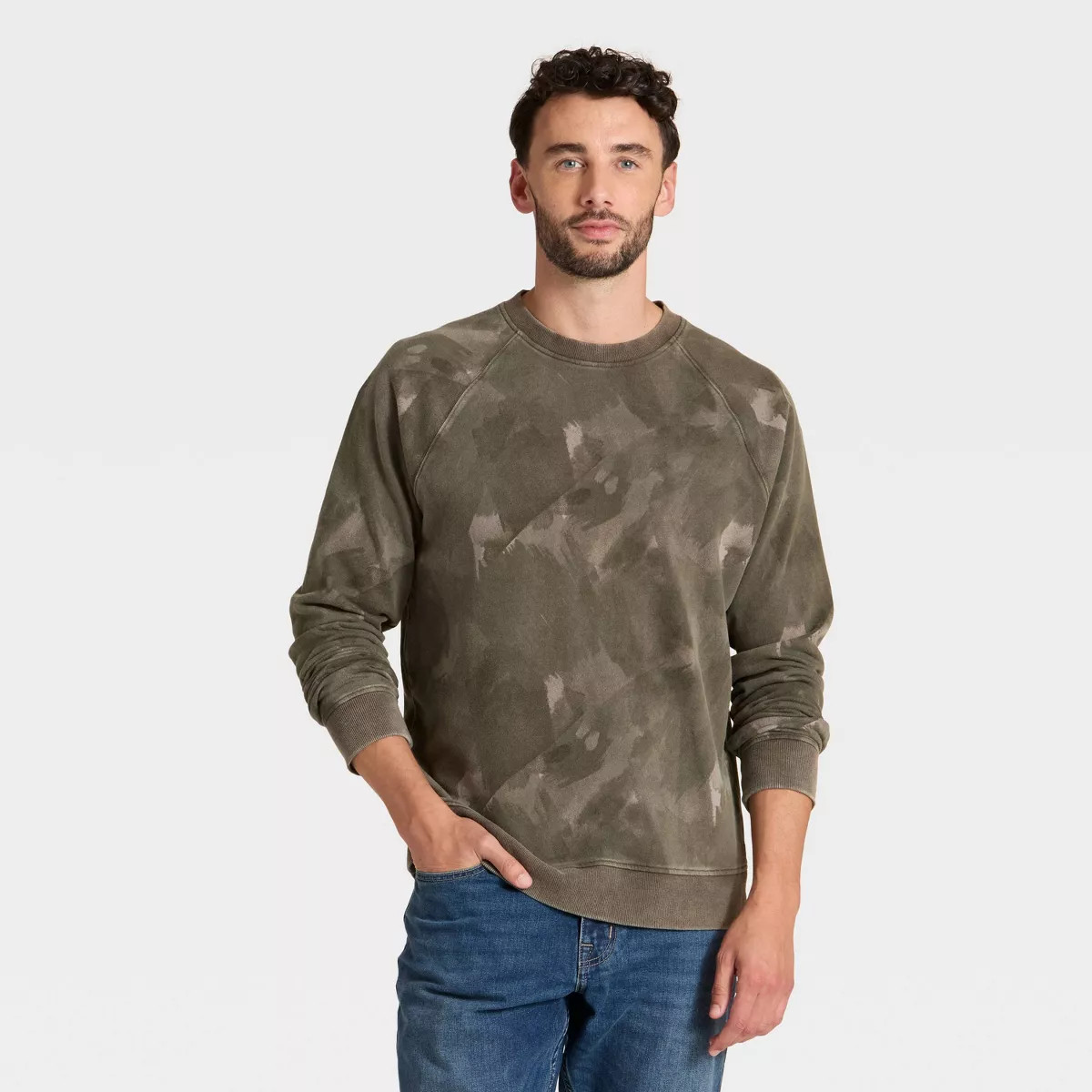 Men's Vintage French Terry Crewneck Sweatshirt - Goodfellow & Co™ | Target