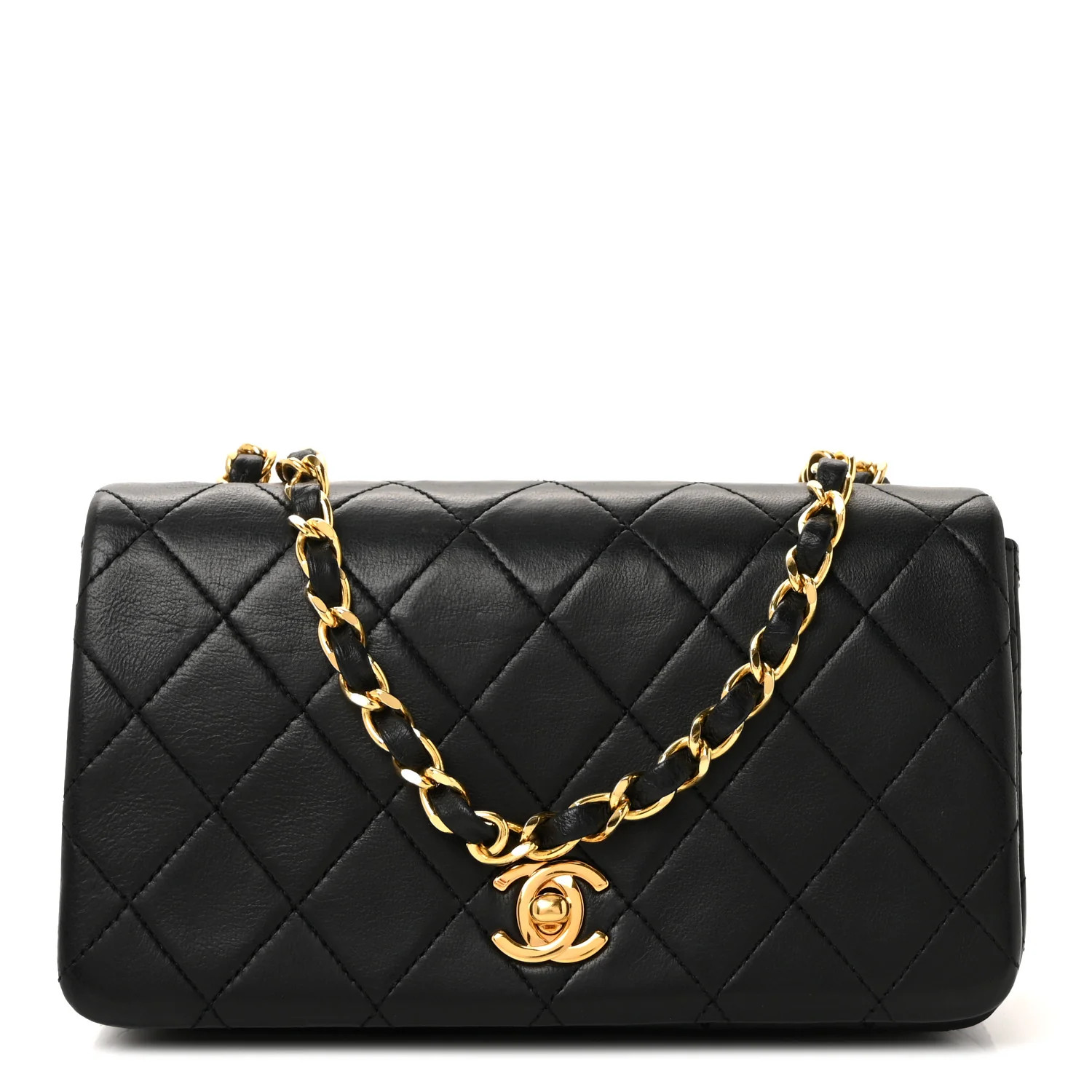 Lambskin Quilted Small Single Flap Black | FASHIONPHILE (US)