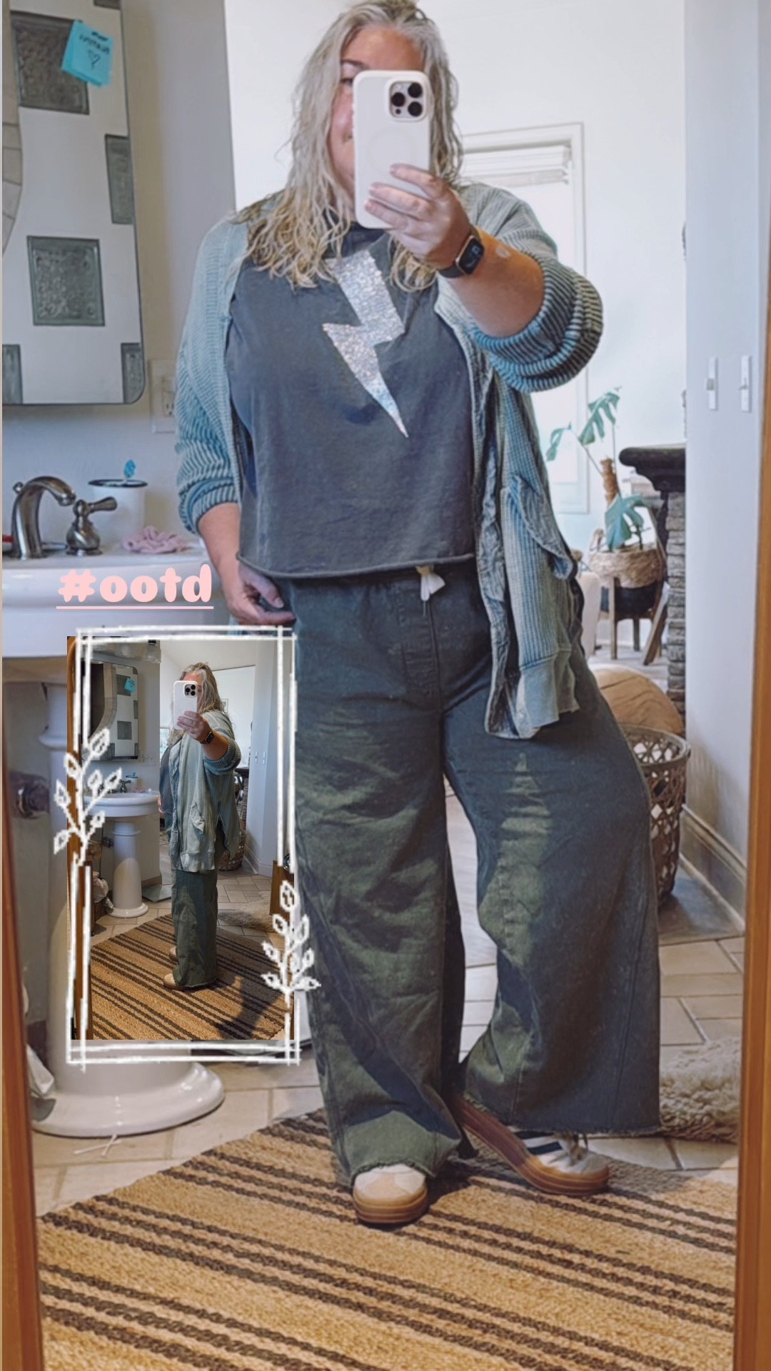 We wear what love here! Baggy or not it’s more about what we love not what “some people” call more flattering!! Starting Spring outfitting out with a bang!!! #springoutfit #freepeoole #baggypants

#LTKStyleTip #LTKOver40 #LTKMidsize