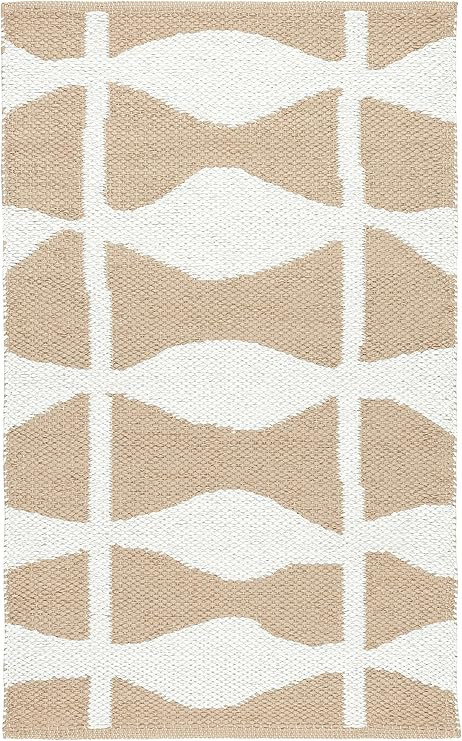Dash and Albert Circuit Khaki Handwoven Indoor/Outdoor Rug, 9 X 12 Feet, White/Neutral Geometric ... | Amazon (US)