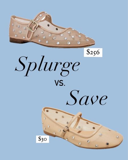 Which mesh ballet flats would you buy?! I loveeee the save option! They look even better in person. They run a bit big so I’d size down 1/2 size from your usual! - shoes - summer shoes - mesh flats - ballet flats - summer fashion trends - save vs splurge 

#LTKstyletip #LTKshoecrush #LTKfindsunder50