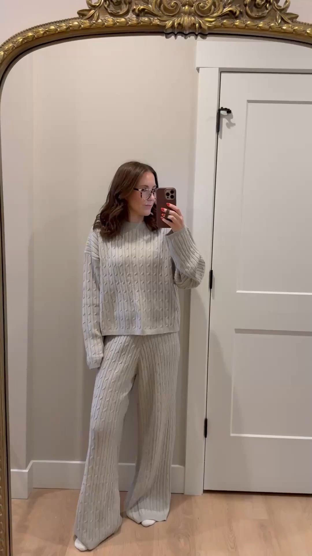 The cutest knit set from Amazon! Wearing a size small 

Knit set | Amazon find | loungewear | cozy | matching set | cable knit set 

#LTKootd

#LTKFindsUnder100 #LTKselfcare #LTKootd