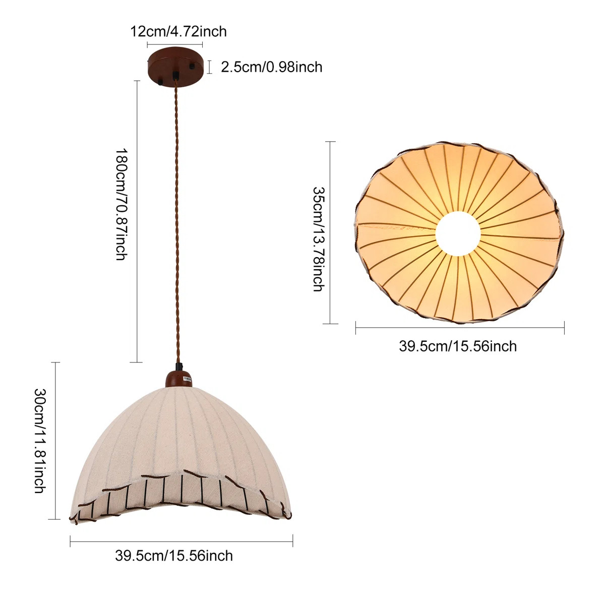Nordic 1 - Light Fabric Pendant | Wayfair North America
