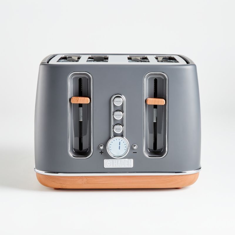 Haden Dorchester Pebble Grey Toaster + Reviews | Crate and Barrel | Crate & Barrel