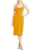 Dress the Population Women's EVE Sleeveless Cut-Out MIDI Sheath Dress, Honey, M | Amazon (US)