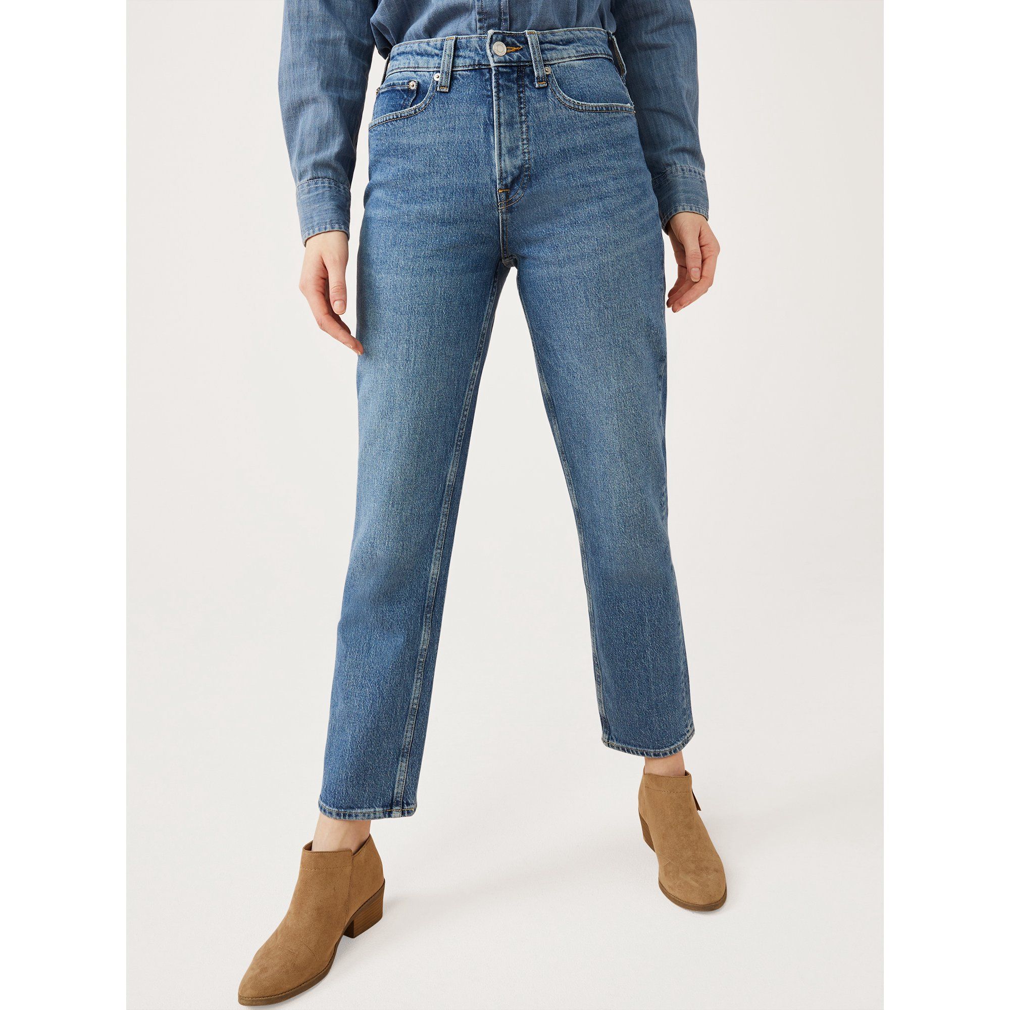 Free Assembly Women's Original 90's Straight Jeans | Walmart (US)