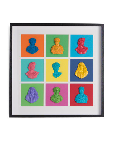 27x27 Head Portraits With Matte Frame | TJ Maxx