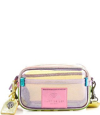 Kurt Geiger London Southbank Small Rainbow Glitter Clear Vinyl Camera Bag - Multi | Dillard's