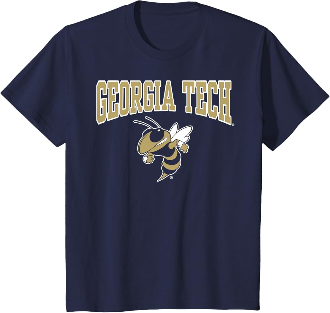 Kids Georgia Tech Yellow Jackets Kid's Buzz Navy T-Shirt | Amazon (US)