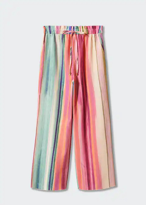 Puffed-sleeved dress will frills -  Women | Mango USA | MANGO (US)