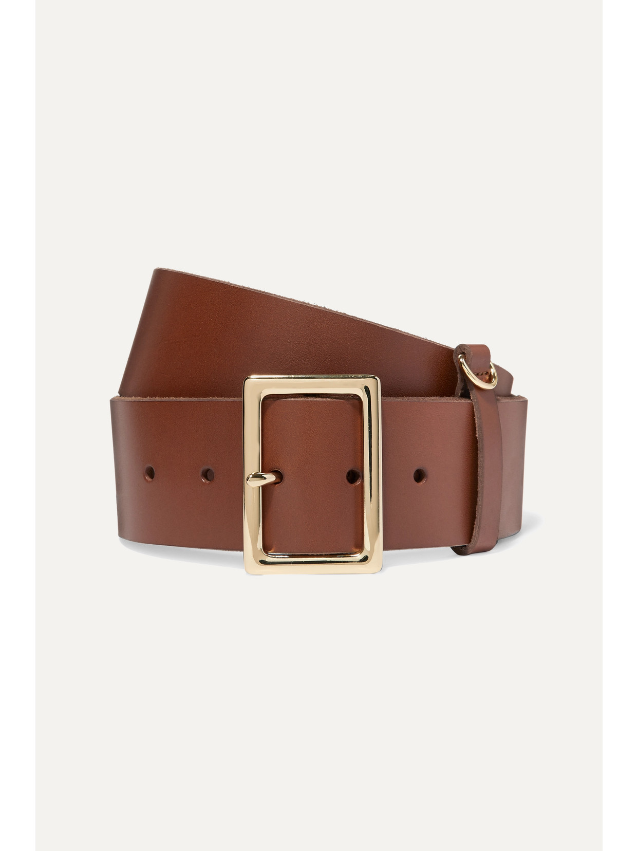 FRAME - Leather Belt - Brown | NET-A-PORTER (US)