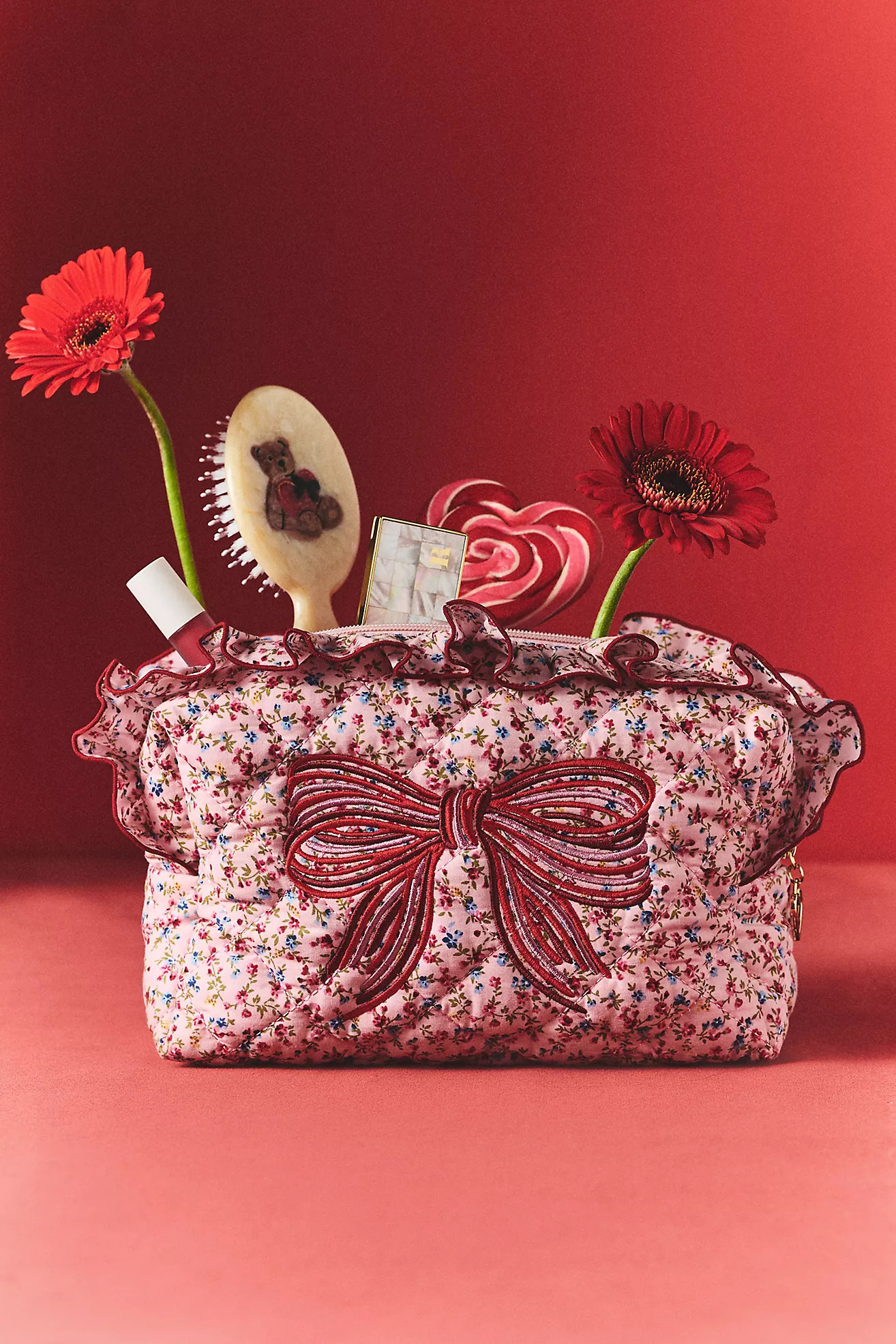 Shiraleah Valentines Bow Cosmetic Bag | Anthropologie (US)
