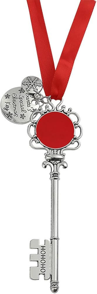 Auony Santa's Magical Key, Claus Door Ornament With Ribbon Bow for Christmas Decoration (Red Magi... | Amazon (US)