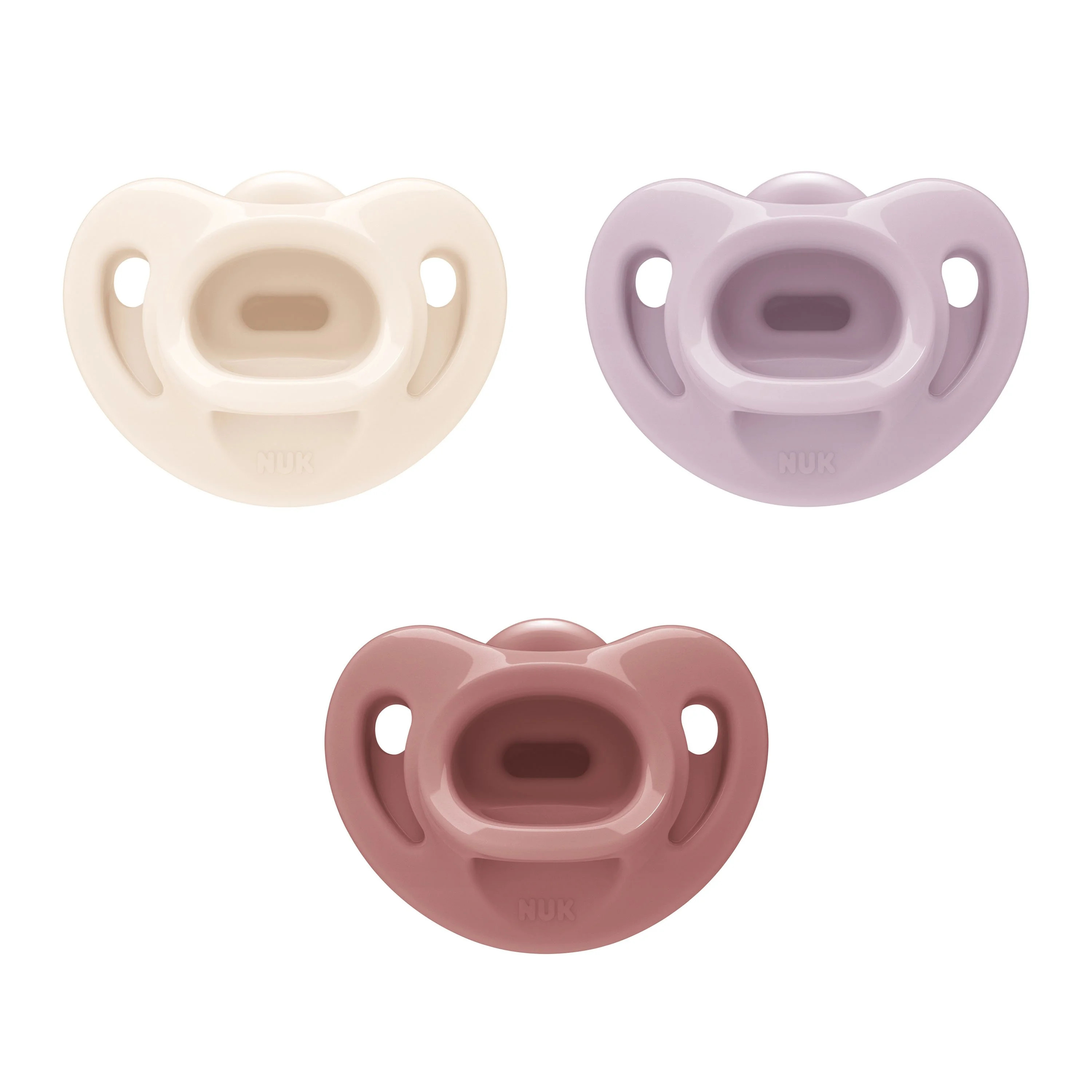 NUK Comfy Orthodontic Infant Pacifiers, 3 Pack, 0-6M, Girl | Walmart (US)