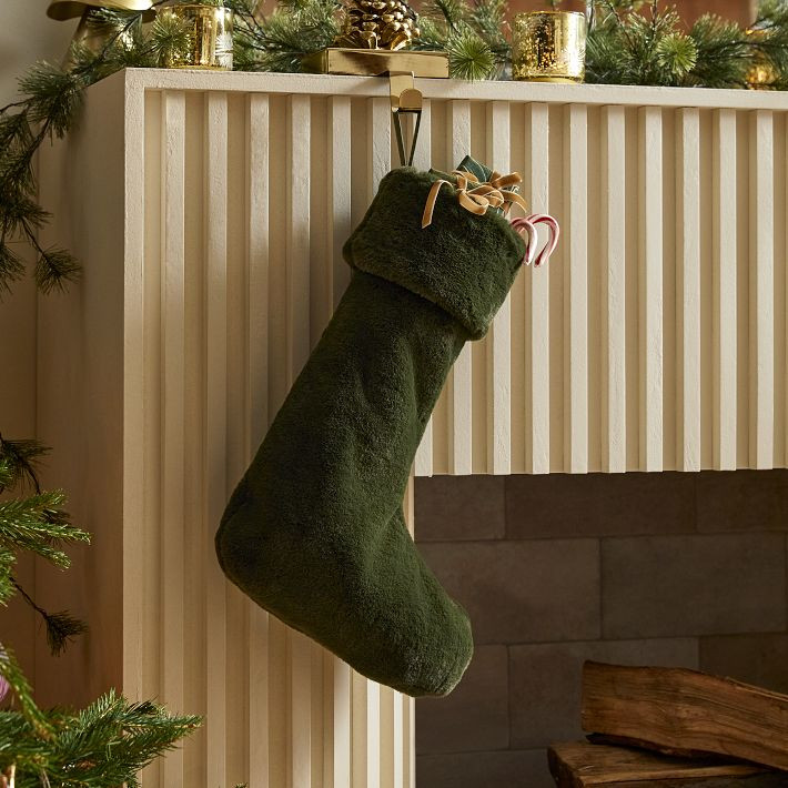 Plush Fur Stockings | West Elm (US)