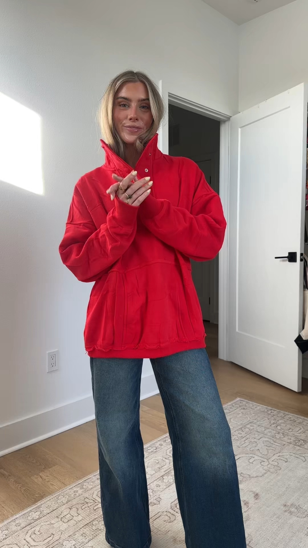 Amazon size small Gacaky Womens Oversized Sweatshirts Button Henley Neck Pullover Tops Fall Fashion Sweaters 2026 Winter Outfits Clothes

#LTKSeasonal #LTKSaleAlert #LTKootd