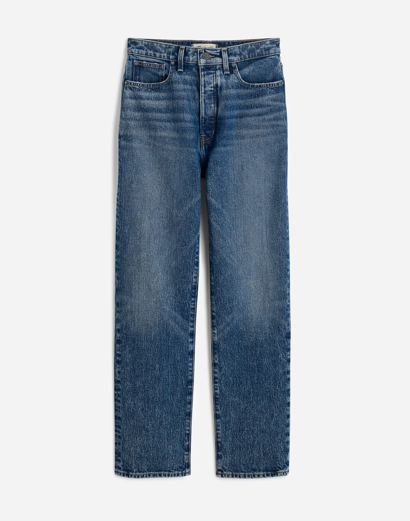 The '90s Straight Crop Jean in Concho Wash | Madewell | Madewell