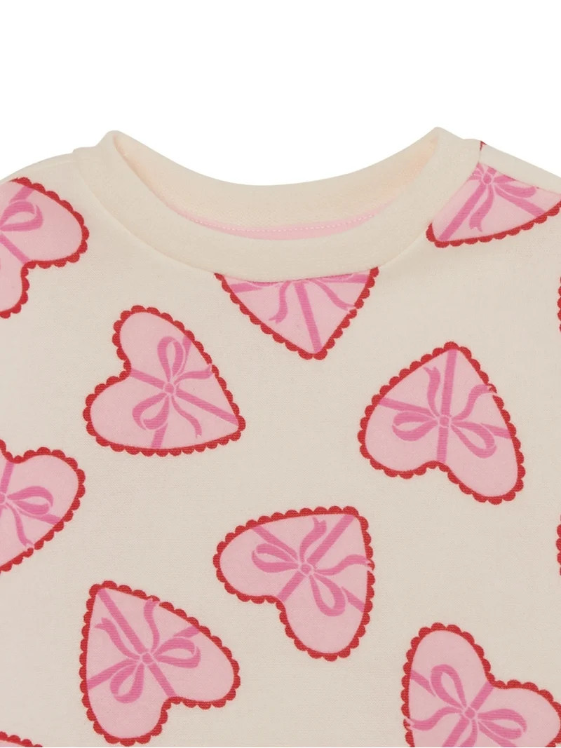 Way To Celebrate Baby & Toddler Valentine's Day Jogger Set, Sizes 0M-5T | Walmart (US)