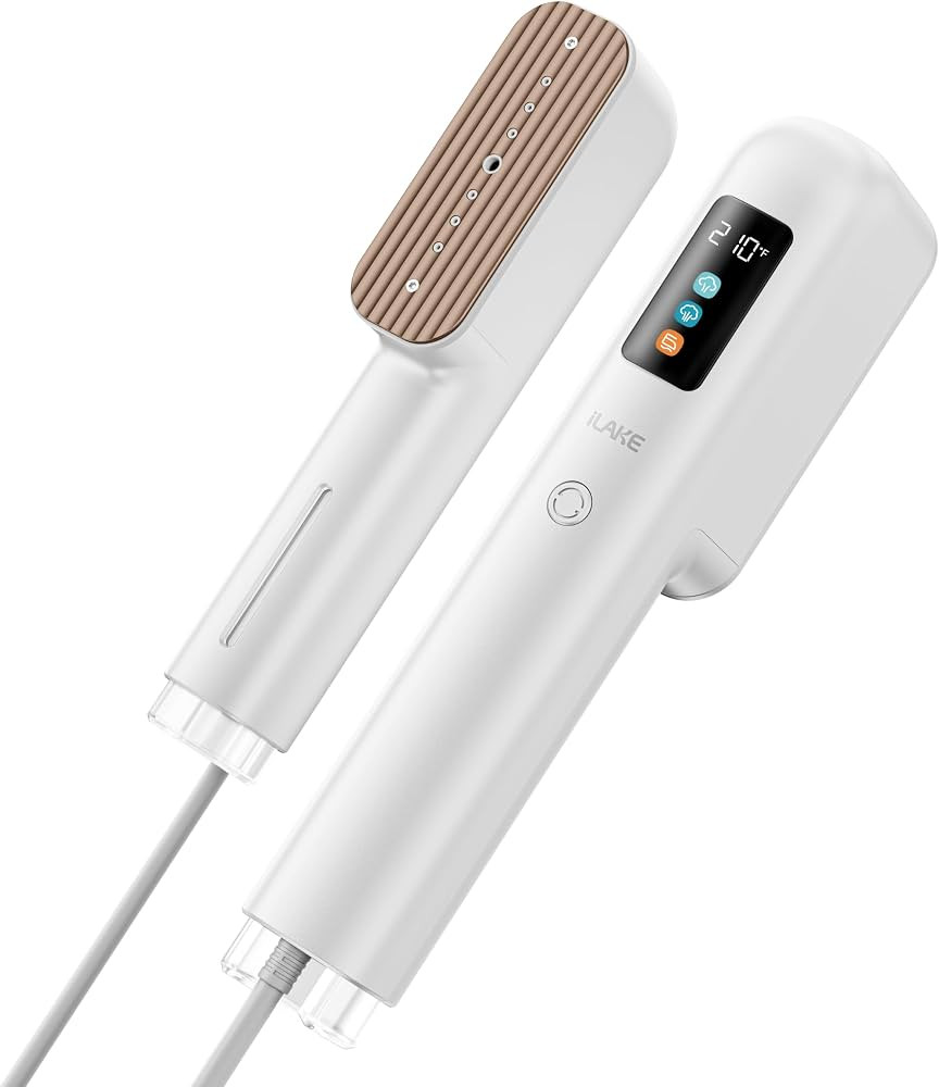 Travel Steamer for Clothes, 100-240V Dual Voltage Handheld Steamer & Iron 2-in-1, Digital Display... | Amazon (US)