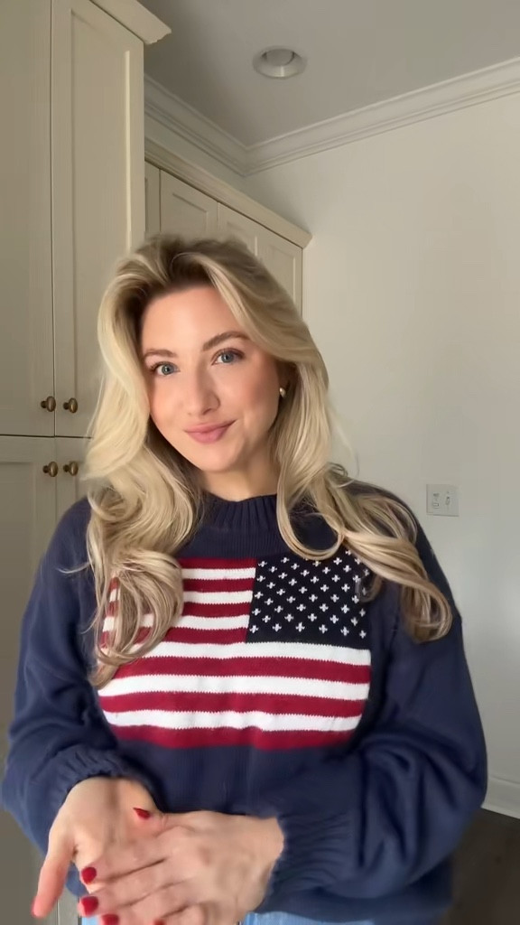 My favorite American flag sweater 🇺🇸 A staple!! 

#LTKStyleTip #LTKFindsUnder50 #LTKSeasonal