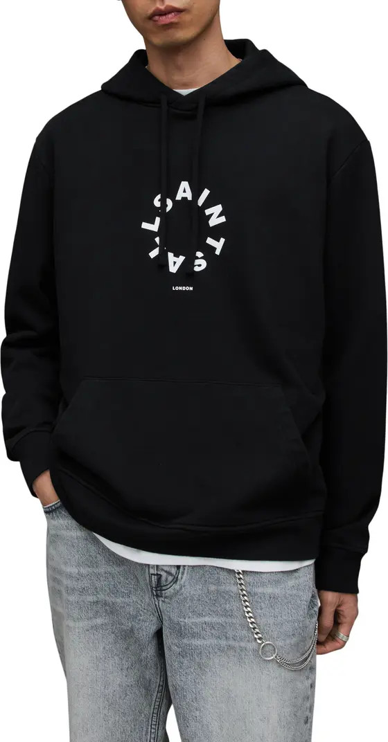 AllSaints Tierra Pullover Graphic Hoodie | Nordstrom | Nordstrom