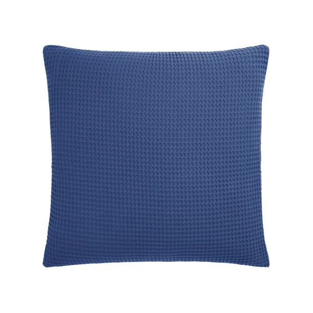 Gap Home Washed Waffle Decorative Square Throw Pillow Blue 18" x 18" | Walmart (US)