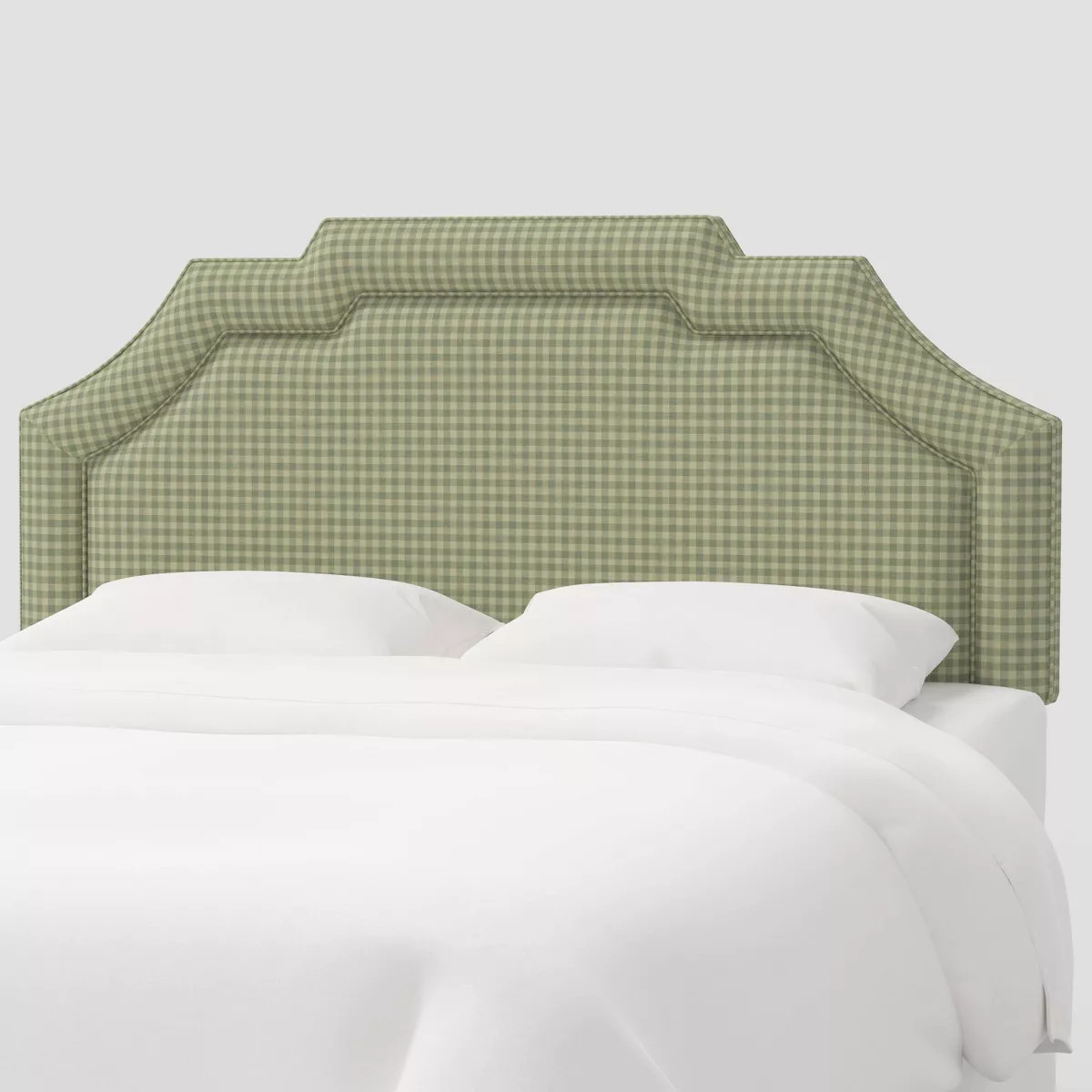 Full Notched Headboard in Whitaker Gingham Sage - Threshold™ designed with Studio McGee | Target