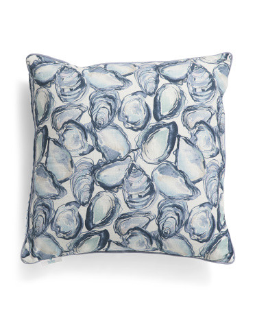 18x18 Seaside Oysters Square Pillow | TJ Maxx