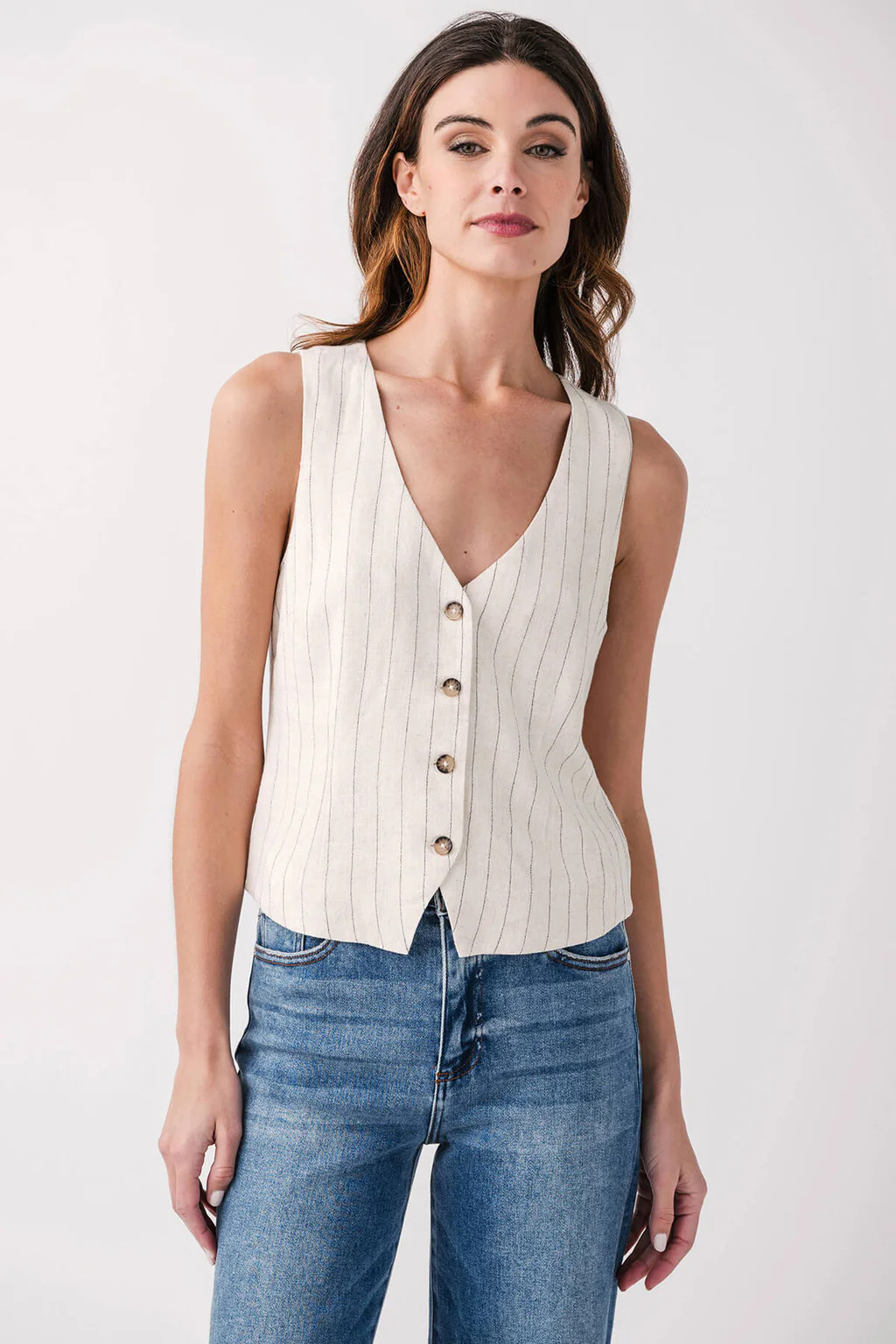 Z Supply Belfort Pinstripe Vest | Social Threads