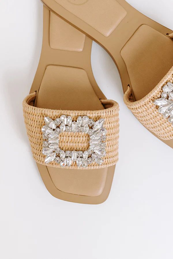 The Natalie Raffia Woven Sandal in Natural | Impressions Online Boutique