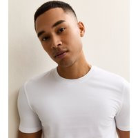 Men's White Muscle Fit T-Shirt New Look | New Look (UK)