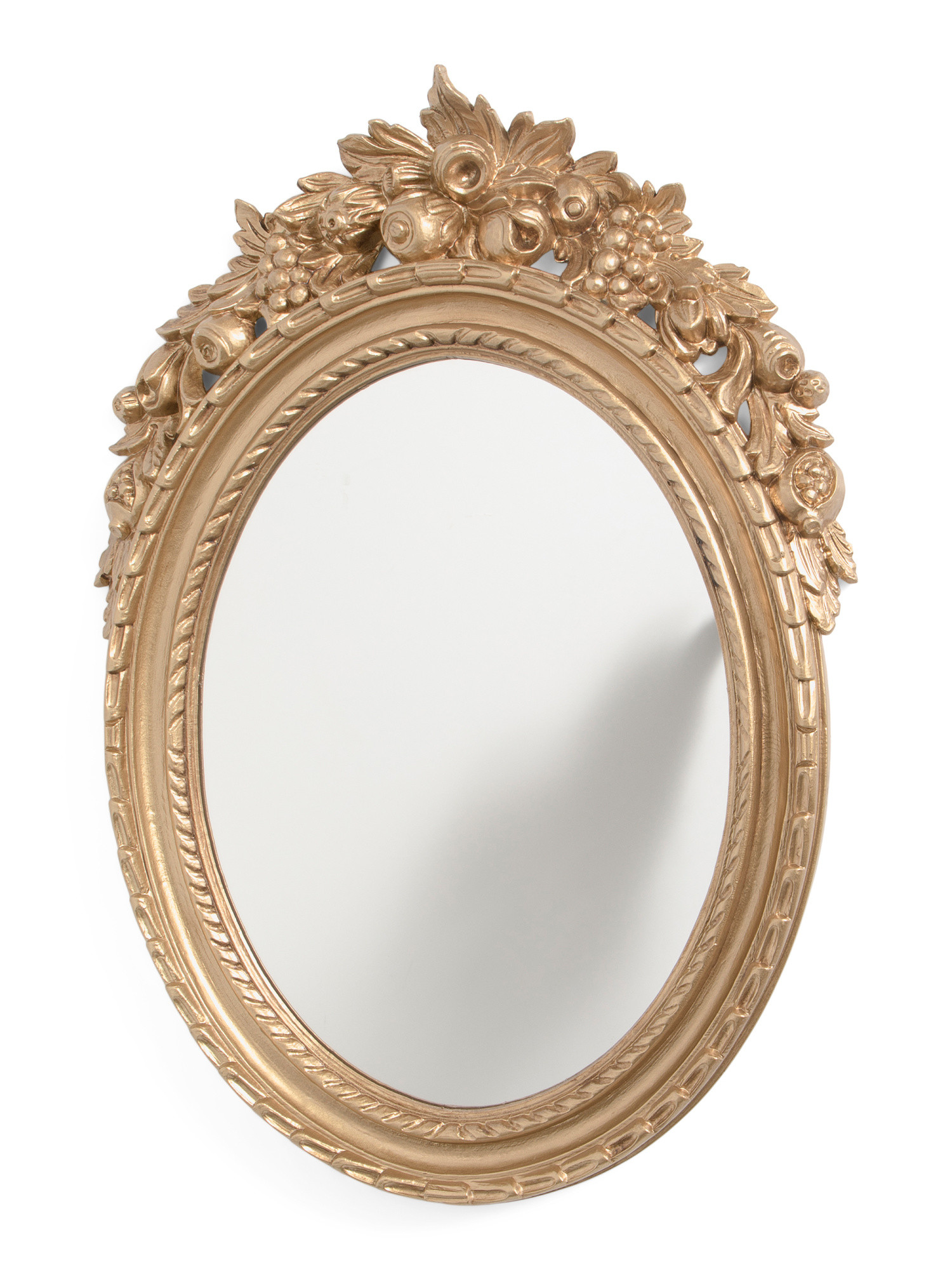 Made In Italy 20x14 Oval Baroque Ornate Wall Mirror | TJ Maxx
