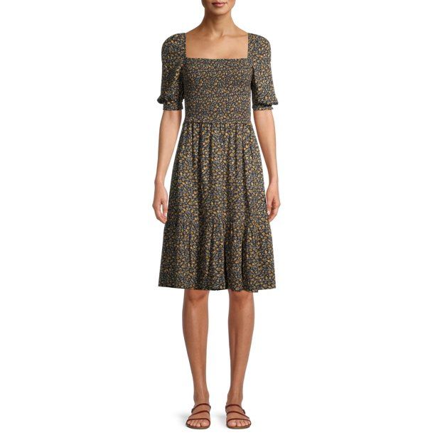 Time and Tru Women's Smocked Dress | Walmart (US)