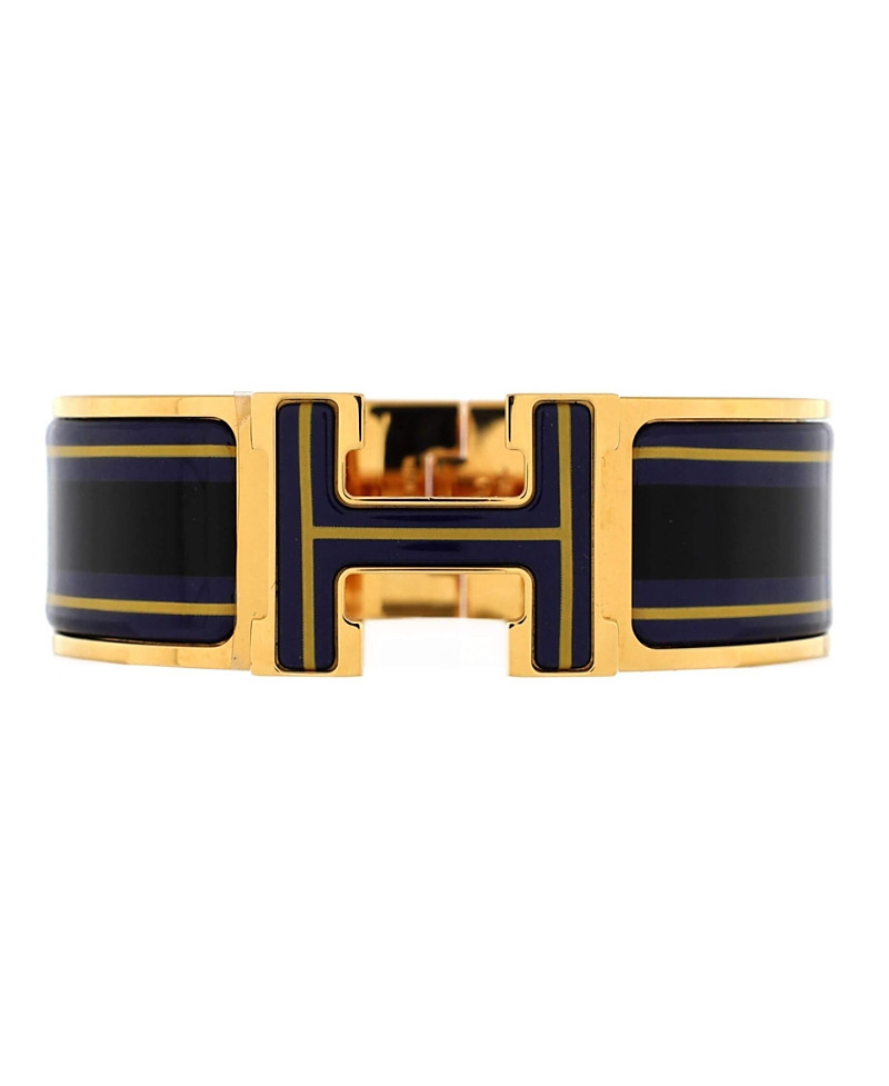 Pre-Owned Hermes Wide Clic Clac H Bracelet Printed Enamel | Bloomingdale's (US)