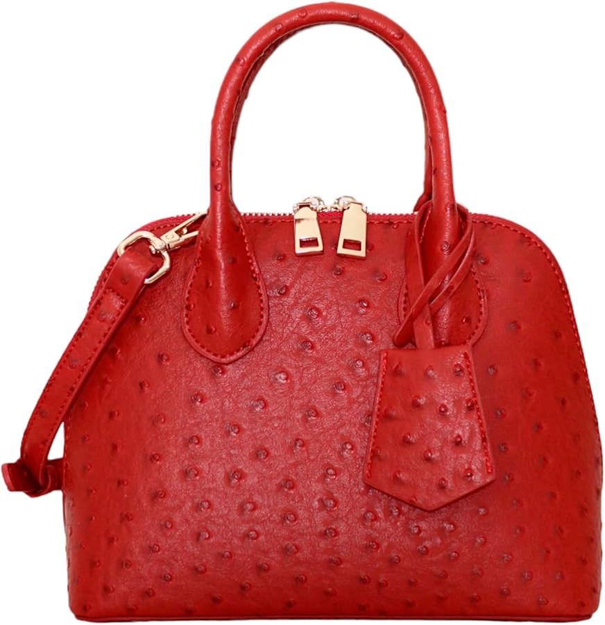 Carrot's Den Small Handbag, Purse for Women | Cute Dome Satchel Crossbody with Adjustable Strap, ... | Amazon (US)