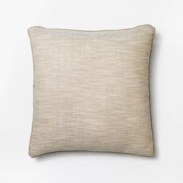Chambray Throw Pillow with Lace Trim - Threshold™ designed with Studio McGee | Target