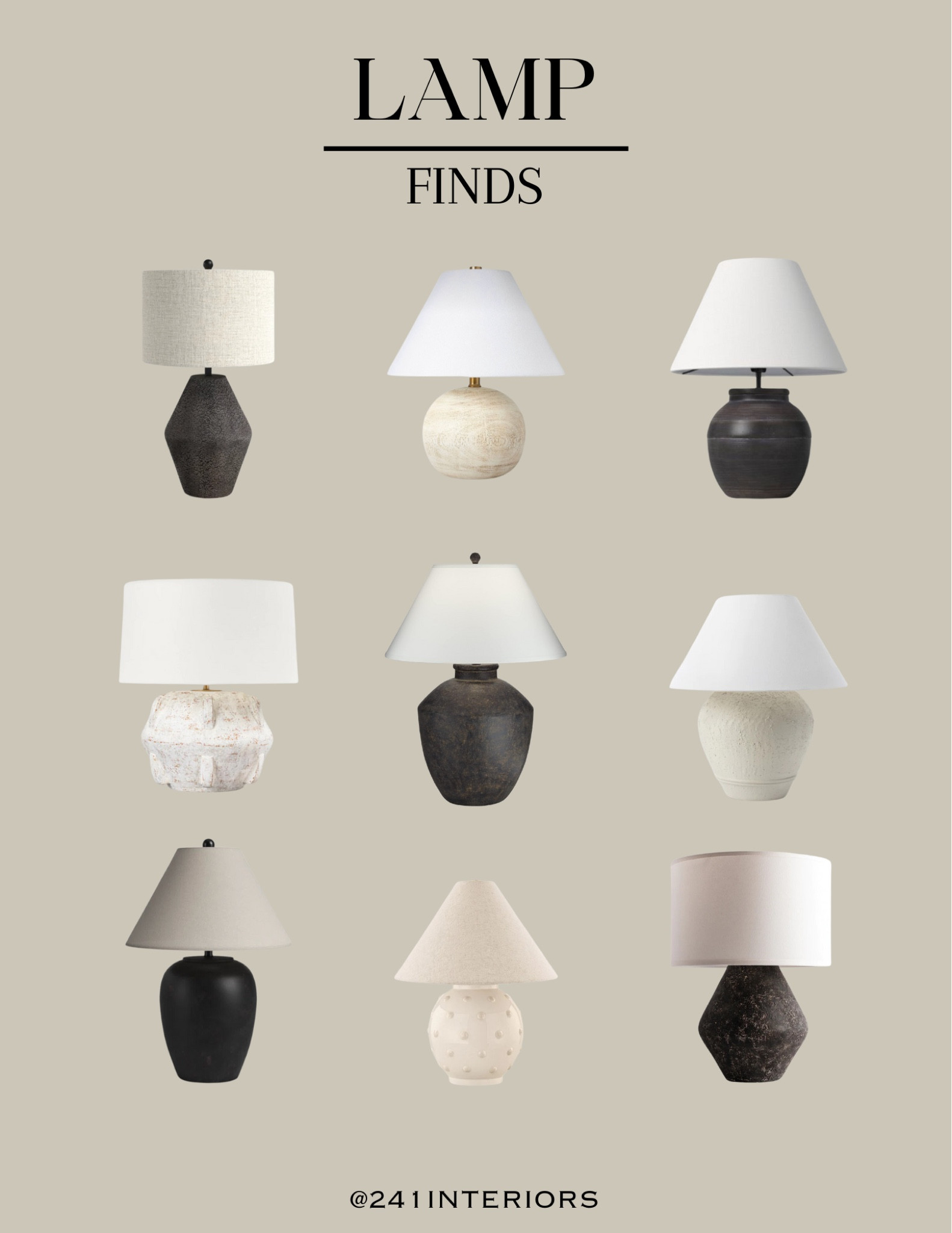 Lamp Finds

#LTKhome #LTKstyletip
