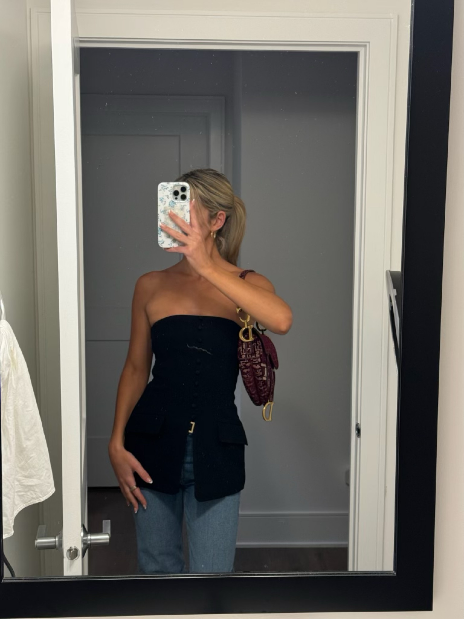 This black strapless top is so flattering!! 🖤 

strapless top, women’s top, black top, going out top, chic style, trendy fashion, outfit inspo 

#LTKStyleTip