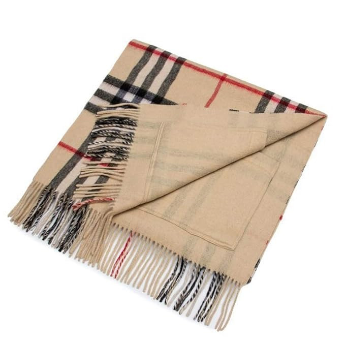 CCF Autumn and Winter New Plaid Cashmere Scarf European and American Style Shawl Pocket British P... | Amazon (US)