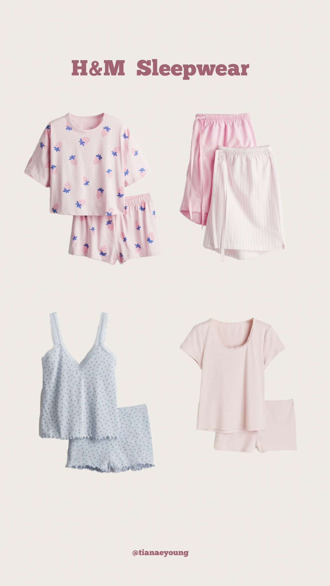 H&M Sleepwear | cute pajamas 