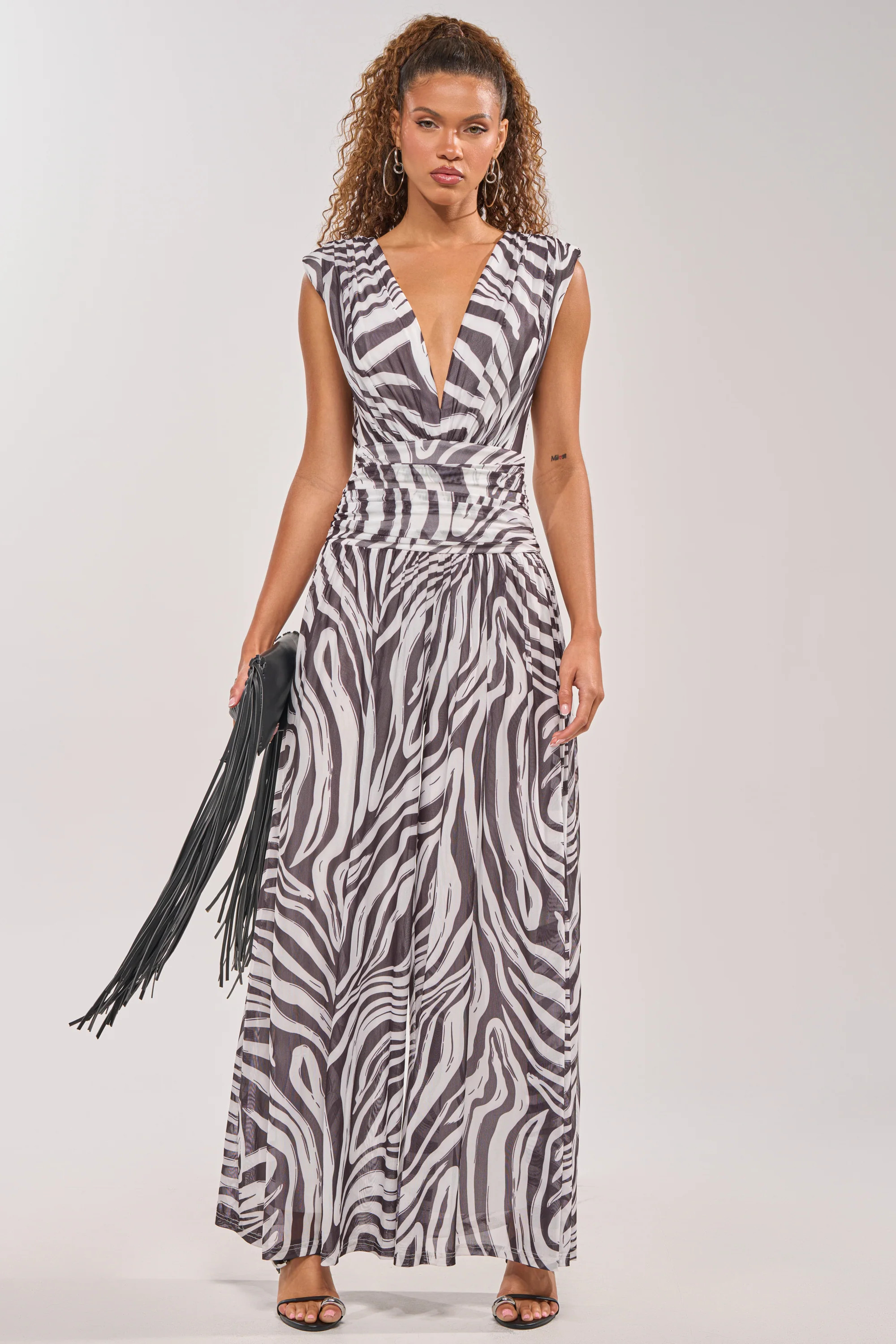 JUNGLE FEVER ZEBRA PRINT JUMPSUIT | AKIRA