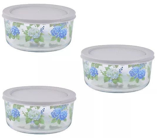 Temp-tations Seasonal Set of (3) Borosilicate Glass Bowls - QVC.com | QVC