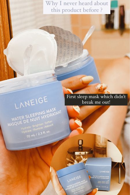 Finally found my holi grail. Can’t wait to use it during my red eye flights! Sleep mask by LANEIGE, leaving my skin plumped and ready for another day!

Travel essentials • plane must have • beauty favorites 

#LTKGiftGuide #LTKtravel #LTKbeauty