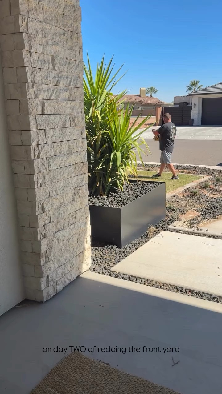 on day TWO of redoing the front yard
