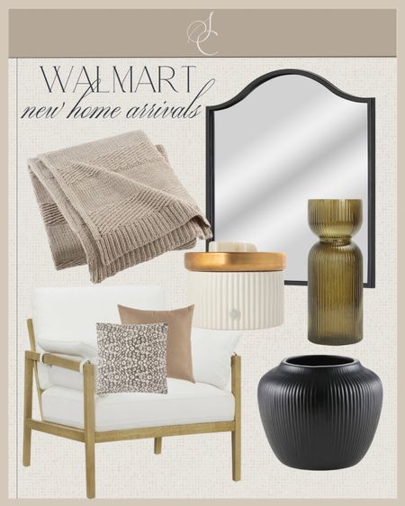 Walmart new home arrivals! This includes this cream accent chair, black vase, throw pillows, throw blankets, scented wax warmer, green glass vase, and black mirror.

Walmart, Walmart finds, Walmart home decor, Walmart furniture, Walmart new arrivals, Walmart favorites, new arrivals, home decor, home decor inspiration, trending home decor, modern home decor, spring home decor 

#LTKstyletip #LTKhome #LTKSeasonal