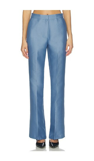 ALIGNE Figaro Satin Trouser in Heather in Blue. - size 4 | Revolve Clothing (Global)