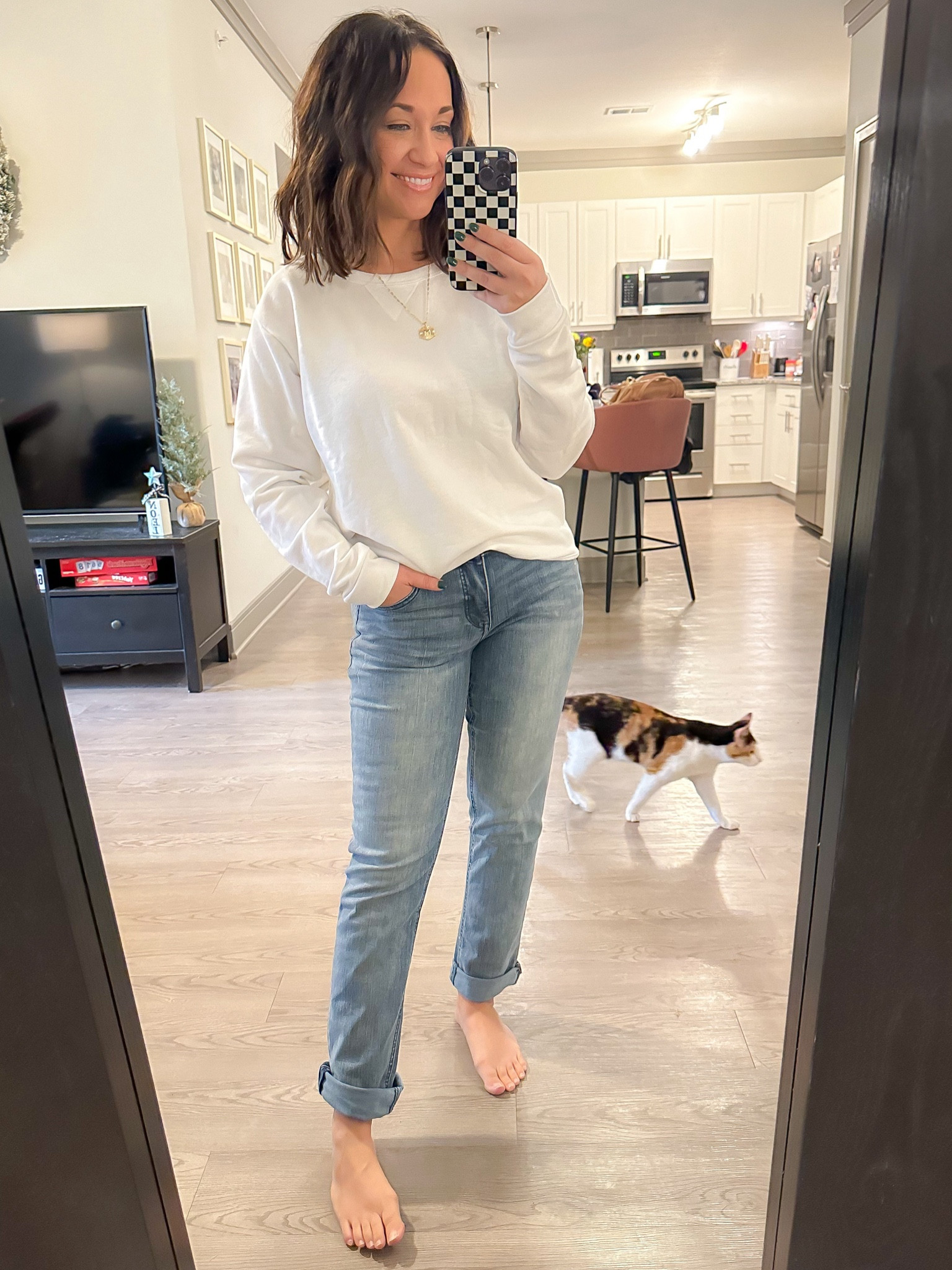 $10 sweatshirt, super stretch jeans! 

#LTKsalealert #LTKGiftGuide #LTKfindsunder50