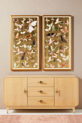 Golden Flight Butterflies Wall Art | Anthropologie (US)